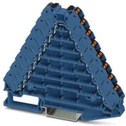 Potential distributor, push-in connection, 0.14-2.5 mm², 2 pole, 17.5 A, 4 kV, black/blue, 3270145