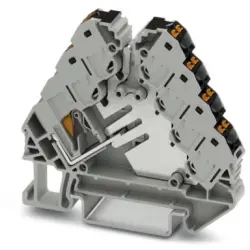 Potential distributor, push-in connection, 0.14-2.5 mm², 2 pole, 17.5 A, 4 kV, black/gray, 3270158