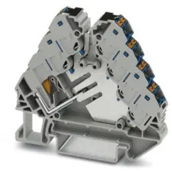 Potential distributor, push-in connection, 0.14-2.5 mm², 2 pole, 17.5 A, 4 kV, gray, 3270221