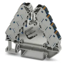 Potential distributor, push-in connection, 0.14-2.5 mm², 2 pole, 17.5 A, 4 kV, gray, 3270223