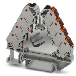 Potential distributor, push-in connection, 0.14-2.5 mm², 2 pole, 17.5 A, 4 kV, gray, 3270222
