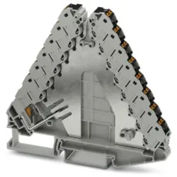 Potential distributor, push-in connection, 0.14-2.5 mm², 2 pole, 17.5 A, 4 kV, black/gray, 3270160
