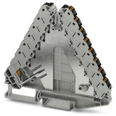Potential distributor, push-in connection, 0.14-2.5 mm², 2 pole, 17.5 A, 4 kV, black/gray, 3270160 - 1