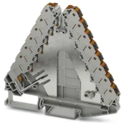 Potential distributor, push-in connection, 0.14-2.5 mm², 2 pole, 4 kV, gray, 1067596