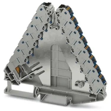 Potential distributor, push-in connection, 0.14-2.5 mm², 2 pole, 17.5 A, 4 kV, gray, 3270225 - 1