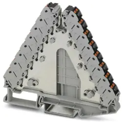 Potential distributor, push-in connection, 0.14-2.5 mm², 2 pole, 17.5 A, 4 kV, black/gray, 3270159