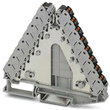 Potential distributor, push-in connection, 0.14-2.5 mm², 2 pole, 17.5 A, 4 kV, black/gray, 3270159 - 1