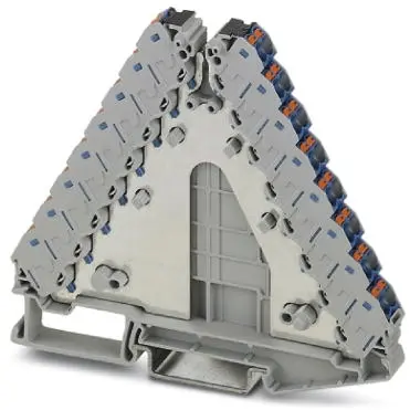 Potential distributor, push-in connection, 0.14-2.5 mm², 2 pole, 17.5 A, 4 kV, gray, 3270227 - 1