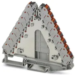 Potential distributor, push-in connection, 0.14-2.5 mm², 2 pole, 17.5 A, 4 kV, gray, 3270226