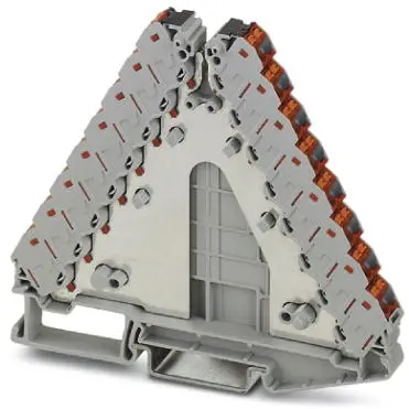 Potential distributor, push-in connection, 0.14-2.5 mm², 2 pole, 17.5 A, 4 kV, gray, 3270226 - 1
