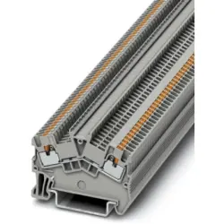 Through terminal block, push-in connection, 0.14-1.5 mm², 1 pole, 17.5 A, 6 kV, gray, 3214547