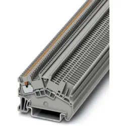 Through terminal block, push-in connection, 0.14-1.5 mm², 1 pole, 17.5 A, 6 kV, gray, 3214453