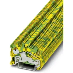 Protective conductor terminal, push-in connection, 0.14-1.5 mm², 1 pole, 6 kV, yellow/green, 3214479