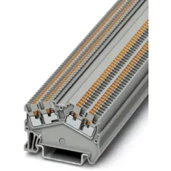 Through terminal block, push-in connection, 0.14-1.5 mm², 4 pole, 17.5 A, 6 kV, gray, 3214615