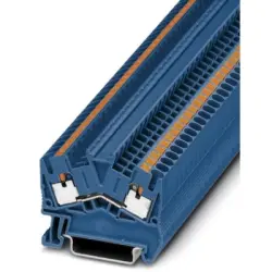 Through terminal block, push-in connection, 0.14-4.0 mm², 2 pole, 24 A, 8 kV, blue, 3211812