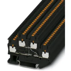 Component terminal block, push-in connection, 0.14-4.0 mm², 4 pole, 500 mA, 6 kV, black, 3211444