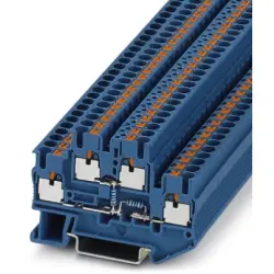 Component terminal block, push-in connection, 0.14-4.0 mm², 4 pole, 20 A, 6 kV, blue, 3211432