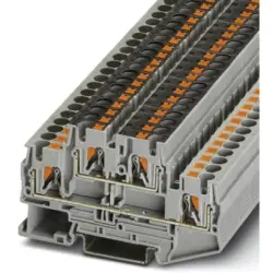 Double level terminal, push-in connection, 0.2-6.0 mm², 4 pole, 30 A, 6 kV, blue, 3211827
