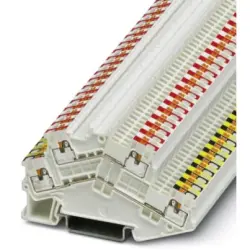 Double level terminal, push-in connection, 0.14-1.5 mm², 4 pole, 16 A, 6 kV, white, 3214663
