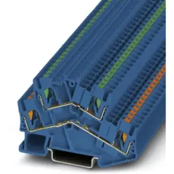 Double level terminal, push-in connection, 0.14-4.0 mm², 4 pole, 22 A, 6 kV, blue, 3209612