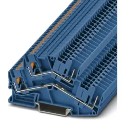 Double level terminal, push-in connection, 0.14-4.0 mm², 4 pole, 22 A, 6 kV, blue, 3211261