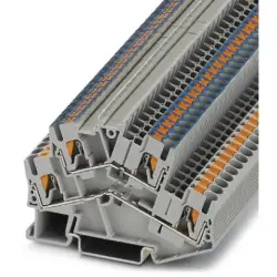 Double level terminal, push-in connection, 0.14-4.0 mm², 4 pole, 22 A, 6 kV, gray, 3209606