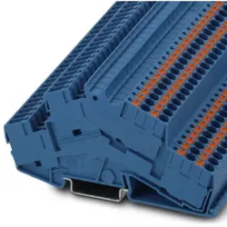 Double level terminal, push-in connection, 0.14-4.0 mm², 4 pole, 18 A, 6 kV, blue, 3210605