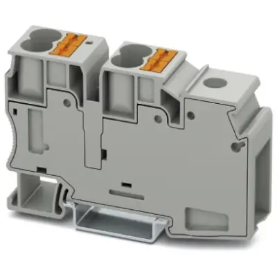 Potential collecting terminal, push-in connection, 1.5-50 mm², 5 pole, 101 A, 8 kV, gray, 3002371 - 1
