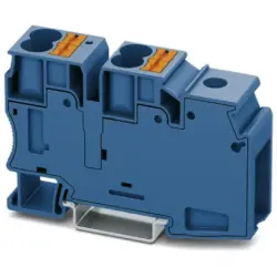 Potential collecting terminal, push-in connection, 1.5-50 mm², 5 pole, 101 A, 8 kV, blue, 3002370