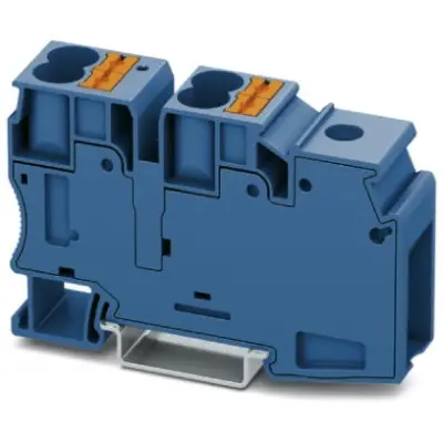 Potential collecting terminal, push-in connection, 1.5-50 mm², 5 pole, 101 A, 8 kV, blue, 3002370 - 1