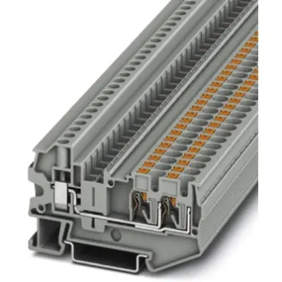 Through terminal block, push-in connection, 0.2-6.0 mm², 3 pole, 32 A, 8 kV, blue, 3211860 - 1