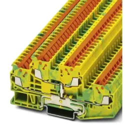 Protective conductor double level terminal, quick connection, 0.25-1.5 mm², 6 kV, yellow/green, 3205132