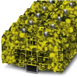 Bolt terminal, bolt connection, 6.0-150 mm², 1 pole, 309 A, 8 kV, yellow/black, 3244615