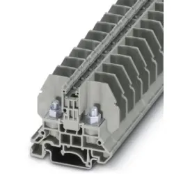 Bolt terminal, bolt connection, 0.1-10 mm², 2 pole, 57 A, 8 kV, gray, 3058059