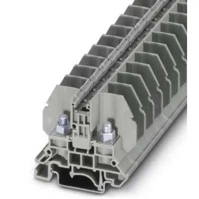 Bolt terminal, bolt connection, 0.1-10 mm², 2 pole, 57 A, 8 kV, gray, 3058059 - 1