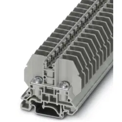 Bolt terminal, bolt connection, 0.1-6.0 mm², 2 pole, 32 A, 8 kV, gray, 3058127
