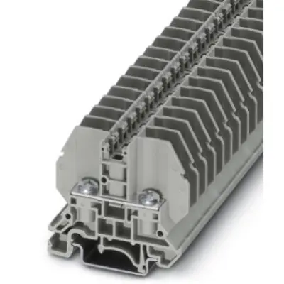 Bolt terminal, bolt connection, 0.1-6.0 mm², 2 pole, 32 A, 8 kV, gray, 3058127 - 1