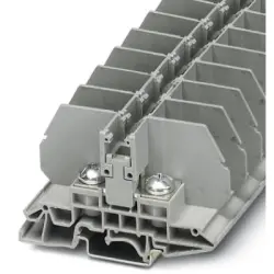 Bolt terminal, bolt connection, 6.0-35 mm², 2 pole, 125 A, 8 kV, gray, 3075870