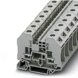 Bolt terminal, bolt connection, 0.5-6.0 mm², 41 A, 8 kV, gray, 3049026