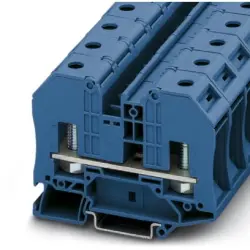 Bolt terminal, bolt connection, 2.5-35 mm², 2 pole, 125 A, 8 kV, blue, 3049148