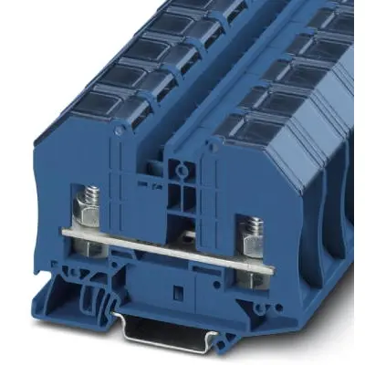 Through terminal block, bolt connection, 2.5-35 mm², 1 pole, 125 A, 8 kV, blue, 3049929 - 1