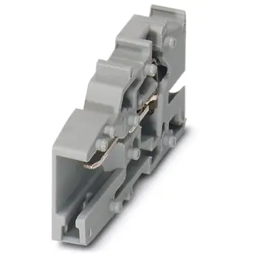 COMBI jack, spring balancer connection, 0.08-4.0 mm², 1 pole, 24 A, 6 kV, gray, 3042188 - 1