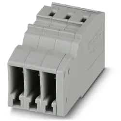 COMBI jack, plug-in connection, 0.08-4.0 mm², 3 pole, 24 A, 6 kV, gray, 3042269