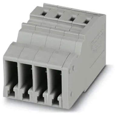 COMBI jack, plug-in connection, 0.08-4.0 mm², 4 pole, 24 A, 6 kV, gray, 3042272 - 1