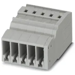 COMBI jack, plug-in connection, 0.08-4.0 mm², 5 pole, 24 A, 6 kV, gray, 3042285