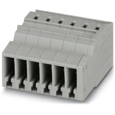 COMBI jack, plug-in connection, 0.08-4.0 mm², 6 pole, 24 A, 6 kV, gray, 3042298 - 1