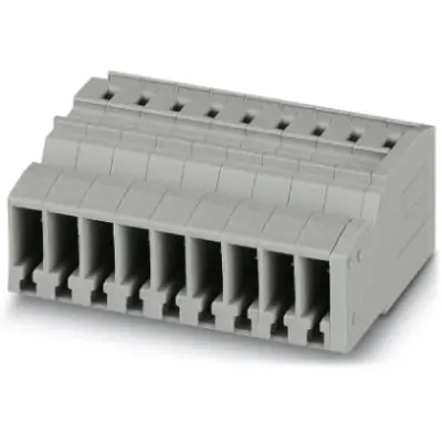 COMBI jack, plug-in connection, 0.08-4.0 mm², 8 pole, 24 A, 6 kV, gray, 3042308 - 1
