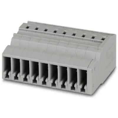 COMBI jack, plug-in connection, 0.08-4.0 mm², 9 pole, 24 A, 6 kV, gray, 3041383 - 1