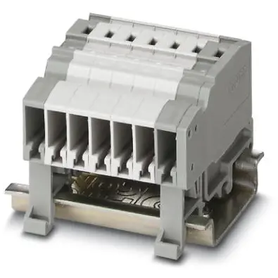 COMBI jack, spring balancer connection, 0.08-4.0 mm², 1 pole, 24 A, 6 kV, gray, 3042340 - 1