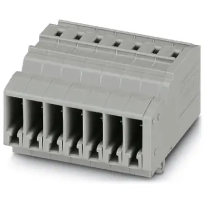 COMBI jack, spring balancer connection, 0.08-4.0 mm², 7 pole, 24 A, 6 kV, gray, 3041561 - 1